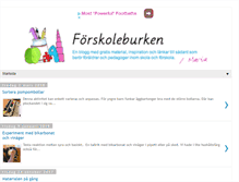 Tablet Screenshot of forskoleburken.com
